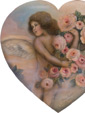 Cherub In Heart - A Valentine's Decoration & Romantic Heart Display from Cottages and Gardens