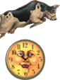 Cow Over The  Moon Clock - A Storybook Decoration from Cottages and Gardens