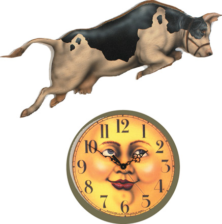 Cow Over The Moon Clock - A Storybook Character Decoration & Display from Cottages and Gardens