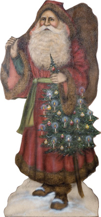 Large Santa With Tree - A Christmas Decoration & Display from Cottages and Gardens