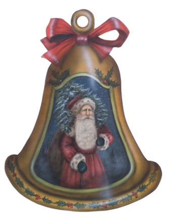 Santa Bell - A Christmas Decoration & Display from Cottages and Gardens