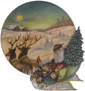 Santa Sleigh Disk  - A Christmas Decoration & Display from Cottages and Gardens