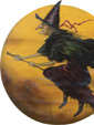 Witch In Moon - A Halloween Decoration from Boardwalk Originals from Cottages and Gardens