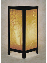 Woodland Sunbeams Luminaire - A Porcelain Lithophane Lamp From The Porcelain Garden