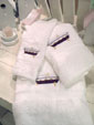 Embroidered Antique Bath Tub Bath Towel Set from Cottages and Gardens