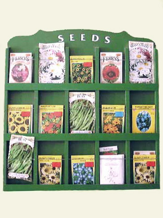 Vintage Seeds Rack - A Cottages and Gardens Exclusive Item